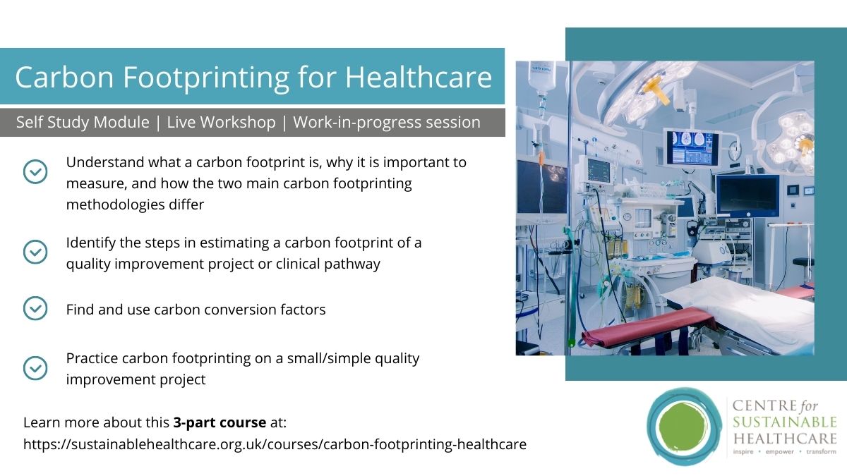 carbon footprinting for healthcare